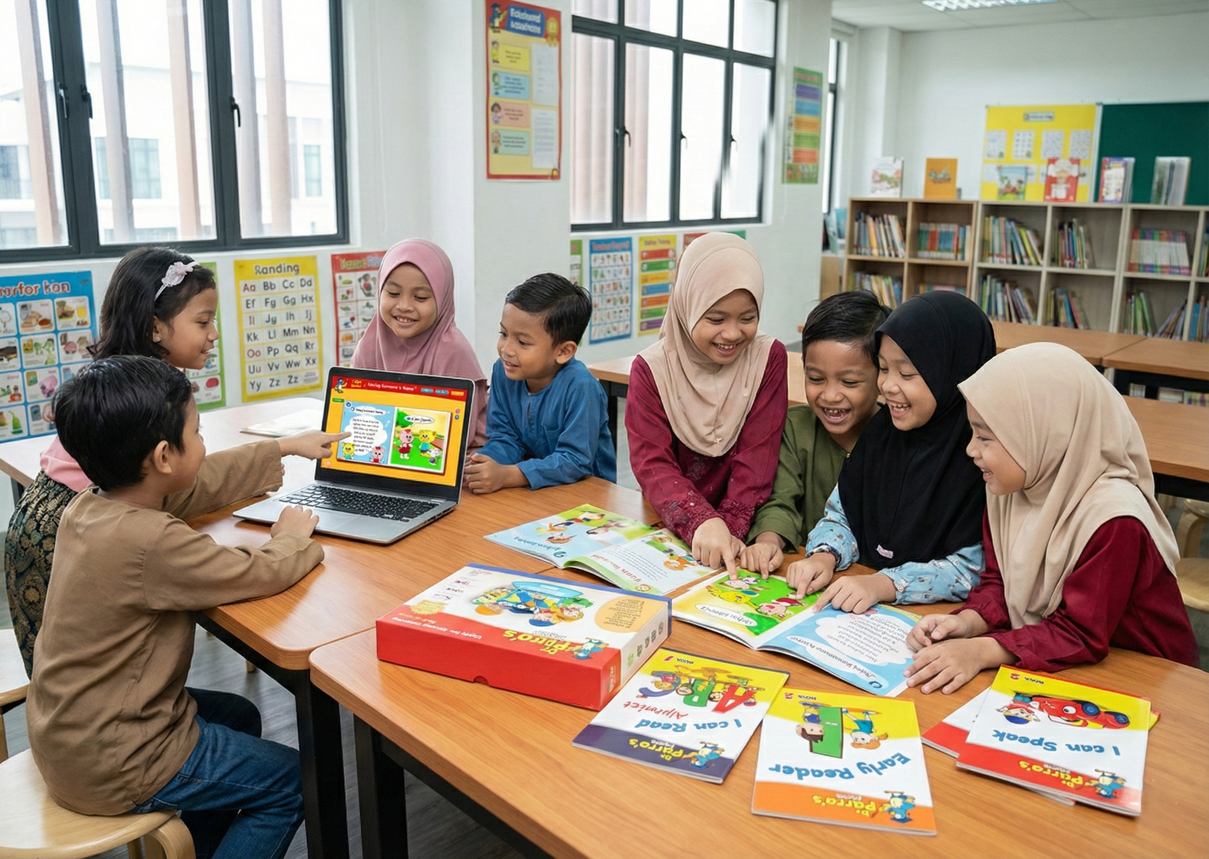 Aktiviti kanak-kanak belajar bersama Dr Parro